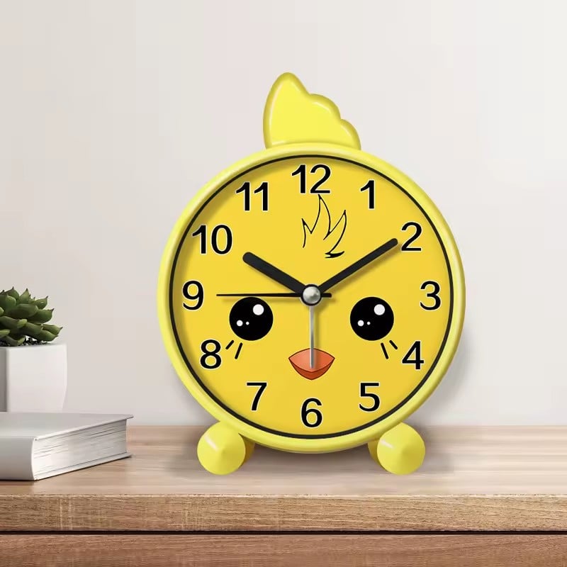 3548 - Adorable yellow chick alarm clock for kids - cute cartoon character design for children's bedroom | Boto Clock wholesale manufacturer